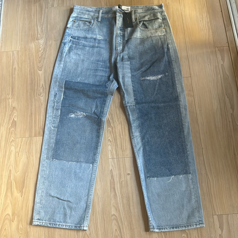 rag & bone Blue and Gray Women Jeans